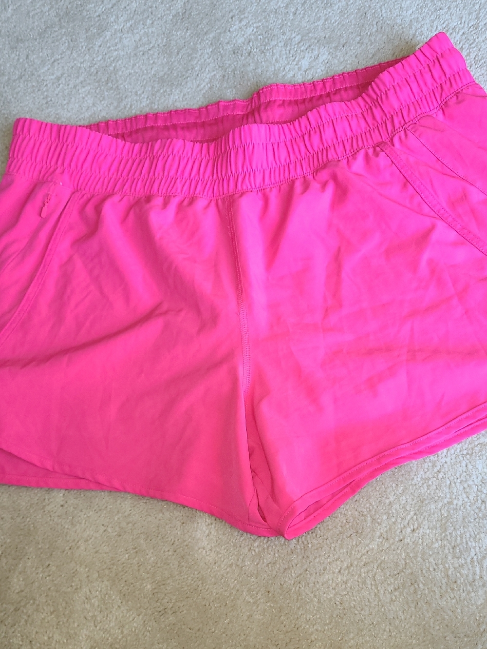 Avia Hot Pink Athletic Elastic Waist Shorts